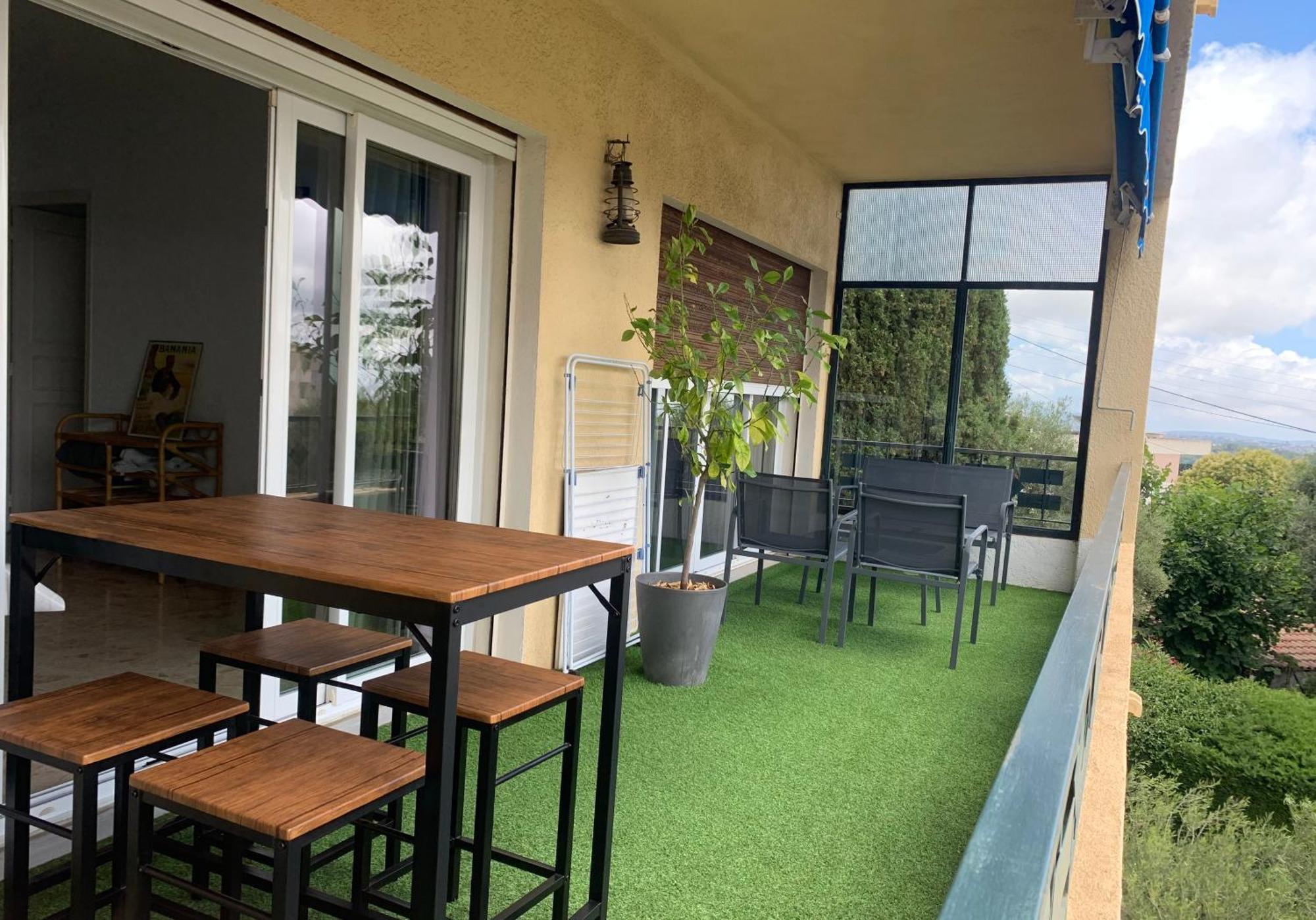 Vence T3 Vue Mer Grande Terrasse エクステリア 写真
